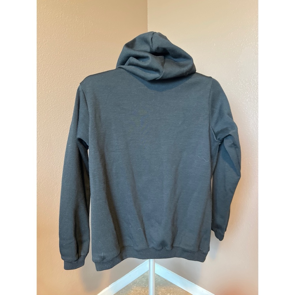 EUC- Le Catrina Black Hoodie with Floral Embroidery - Picture 2 of 3